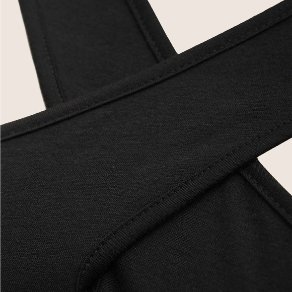 Bloomchic Solid Overlap Collar Ruffle Sleeve T-Shirt - Picture 5 of 7